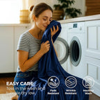 Pure Bedding Satin Sheets Twin [3-Piece, Navy] Hotel Luxury Silky Bed Sheets - Extra Soft 1800 Microfiber Sheet Set, Wrinkle, Fade, Deep Pocket Fitted Sheet, Flat Sheet, Pillow Cases