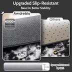 Amdrebio Black White Grey Rugs for Living Room Bedroom, 9x12 Big Fluffy Shaggy Furry Area Rug for Kids Room Apartment Home Decor, Fuzzy Shag Plush Floor Modern Cool Huge Large Carpet for Men Teen Boys