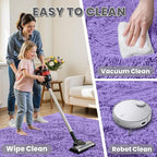 6x9 Area Rugs for Living Room Rug: Soft Fluffy Shag Purple Rugs for Bedroom, Non-Slip Large Fuzzy Plush Rug Indoor Floor Carpet for Nursery Kids Boys Girls Room, Dorms, Playroom, Modern Home Decor