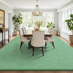 Keeko 5x7 Sage Green Area Rugs for Bedroom, Soft Modern Living Room Rug Indoor Non Slip Low Pile Washable Rug Fluffy Fuzzy Memory Foam Carpets Throw Rugs for Kids Nursery Classroom Dorm Room Decor