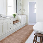 2x8 Washable Hallway Runner Rug – Non-Slip Modern Abstract Neutral Low-Pile Stain-Resistant Carpet Runner for Kitchen Entryway Bedroom Bathroom (Warm Taupe,2x8)