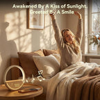 Vivilumens Wake Up Light Sunrise Alarm Clock - White Noise Sound Machine with 20 Soothing Sounds Sleep Better, Weekdays/Weekends Dual Alarms, Bedroom Bedside Lamp, Gift for Heavy Sleepers