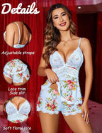 Avidlove Womens Sweetness Cami Set Lace Camisole Lingerie Nightwear Sexy Pajamas Lounge Sets