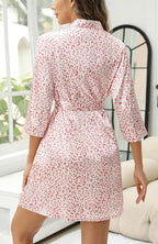 Samring Women's Bride Bridesmaids Robe Short Satin Kimono Robes for Wedding & Bridal Party Silk Bathrobes for Women