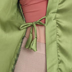 Silk Robes for Women Ankle Length Satin Kimono Robes with Belt Bridemaids Sleepwear Bachelorette Nightgown