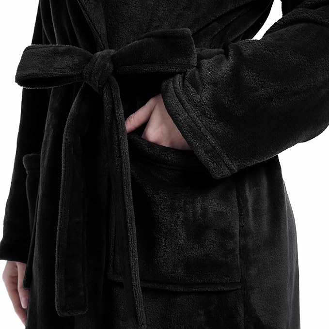Plush Soft Robes for Women, Premium Fleece Womens Robe Cozy Warm Bathrobe