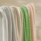 BEDELITE Chunky Cable Knit Throw Blanket for Couch,Super Soft Cozy Woven Blanket for Room Decor,60"x80", Beige