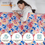 L'AGRATY Weighted Blanket - 60"x80", 15lbs Cooling Breathable Heavy Blanket with Glass Beads for Adult All-Season