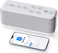 OnLyee White Noise Sound Machine with Bluetooth Speaker, 15 Soothing Sounds for Sleep, Baby & Office Privacy, 3000mAh Rechargeable, Auto-Off Timer, 8-Level Volume (White)