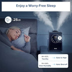 LEVOIT LV600HH 6L Warm and Cool Mist Ultrasonic Humidifier, Rapid Humidification for Bedroom Large Room, Essential Oil Diffuser, Humidity Setting with Built-in Sensor, Auto Mode, Timer, Remote Control