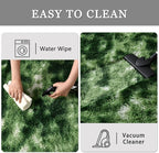 Tie-Dyed Green Area Rugs 4x6 Feet Rug for Bedroom Living Room, Cute Indoor Shaggy Carpets, Plush Soft Rug for Kids Room, Fluffy Rugs for Girls Boys Nursery Room Home Decor