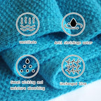 Cyan Blue Waffle Texture Throw Blanket for Couch,Soft Cozy Cable Knit Throw for Bed Sofa Chair Living Room,Lightweight Warm Maximalist Decor Christmas Blanket,50"x60" (cr-A01)
