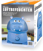 Crane Animal Humidifier for Kids Bedroom, 1 Gal. Cool Mist Humidifier with Adjustable Settings, Optional Filter, Auto Shut-Off, Hippo