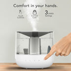 Vornado MISTIC 4 Whole Room Ultrasonic Humidifier, Top-Fill, Aromatherapy, 1-Gallon Tank, 3 Mist Settings, Ambient Lighting, Whisper-Quiet, Included Scent Pads, Air Humidifier for Kids and Home