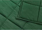 TONGDADA California King Size Weighted Blanket | 90''x108'',25lbs | Perfect for Couples | Premium Cotton Material with Glass Beads | Dark Green