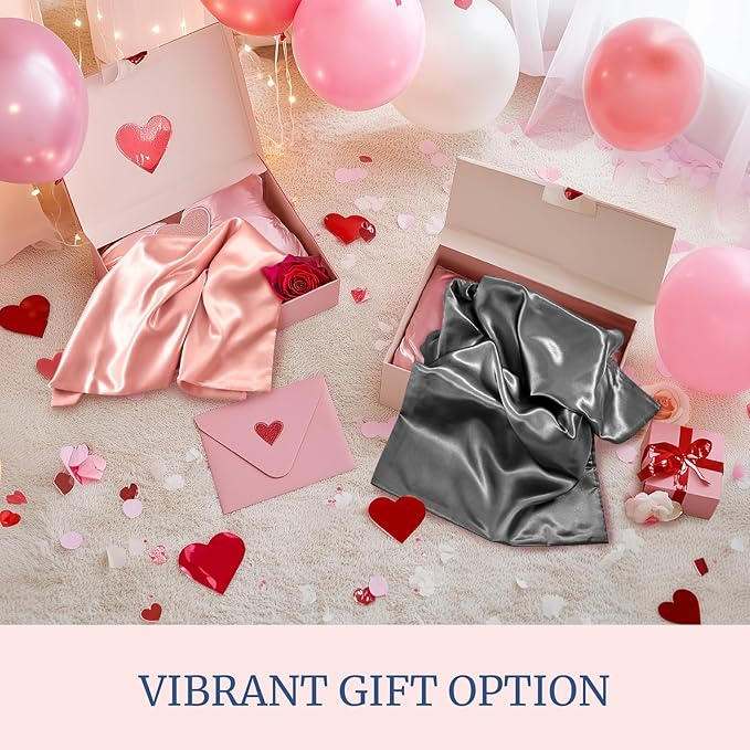 BEDELITE Satin Pillowcase for Hair and Skin, Super Soft Similar to Silk Pillow Cases 4 Pack with Envelope Closure, Cooling Pillowcases for Women Men (20"x26" Standard Size, Baked Apple)