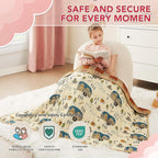 CuteKing Weighted Blanket - Weighted Blanket with Premium Glass Beads - Breathable Heavy Blanket for Comfort Sleep - Thick Blanket All Season(10lbs, 48"x72", Camping)