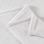BEDELITE Fleece Blanket Twin Size White Throw Blanket for Couch & Bed, Luxury Plush Cozy Fuzzy Blanket 60x80 inches, Super Soft Warm Lightweight Throw Blanket for Travel Camping