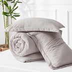 Bedsure King Size Comforter Set - Taupe Soft Bedding for All Seasons, Cationic Dyed Bed Set, 3 Pieces, 1 King Size Comforter (104"x90") and 2 Pillow Shams (20"x36"+2")