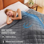 Grey Weighted Blanket for Adults 20lbs, 48"x72", Twin Full Size Cooling Minky Heavy Throw Blanket for 130-220lbs, Soft Winter Thick Big Blankets Weighted Comforter Gift for Sleeping