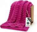 Bedsure GentleSoft Hot Pink Twin Blanket for Bed - Cozy Soft Blankets for Women, Cute Large Throws for Girls, 66x90 Inches