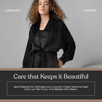 Lunya Washable Silk Robes for Women – Lightweight Short Robes with Pockets, Removable Belt & Interior Tie – Multiple Colors