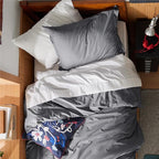 Bedsure Duvet Cover Twin/Twin XL Size - Soft Double Brushed Bedding Set for Kids & Adults, Zipper Closure, 2 Pieces, Includes 1 Duvet Cover (68"x90") & 1 Pillow Sham, NO Comforter, Grey