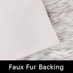 Latepis Area Rugs 9x12 Living Room Alfombras para Salas White with Grey Tips Faux Sheepskin Fur Rug for Bedroom Entertainment Room Home Décor, Rectangle