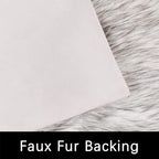 Latepis White with Grey Tips Sheepskin Rugs 4x6, Faux Fur Rug for Living Room, Fluffy Washable Rugs for Bedroom, Teen Room Decor, Rectangle