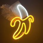 ENUOLI Banana Neon Signs,Banana Neon Light 11.4"x7.9" inch LED Neon Lights for Wall Decor,USB/Battery Powered Night Lamps Light Up Signs for Christmas,Birthday Party, Kids Living Room,Home Decor