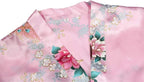Valennia Women Long Silky Bathrobe Satin Kimono Robe Floral Printed Dressing Gown Sleepwear