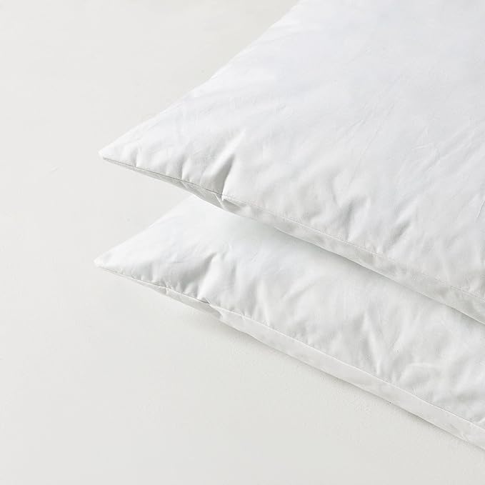basic home 20x20 Pillow Inserts-Shredded Memory Foam Fill-High Density Throw Pillow Inserts with Long Support-Home Couch Hotel Collection-Cotton Fabric-2 Pack