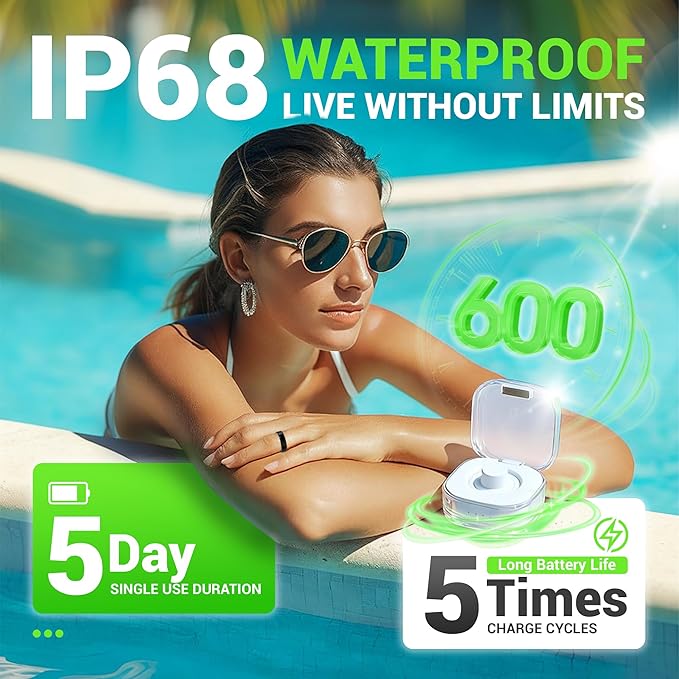 Smart Ring - Free SpO2 Sleep Tracker | No Subscription | IP68 Waterproof Fitness Tracker | 24/7 Activity Monitor | Step Counter & Tracking | Sleep & Workout Accessory Black 11