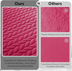 IR Imperial Rooms 8 Pack Quilt King Size Bedding (106" x 96") - Bulk Wholesale for Hotels, Guest Bedroom & Airbnbs - Lightweight Microfiber Reversible Embossed Quilts Bedspread (Pink)