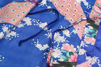 Women's Short Kimono Robes Bride and Bridesmaid Satin Floral Bathrobe Peacock Sleepwear Dressing Gown for Wedding Party