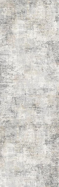 3x10 ft Long Hallway Runner Rug – Non-Slip Washable Kitchen Floor Rug with Rubber Backing, Modern Low Pile Thin Wide Carpet Runners for Bedroom, Entryway Indoor（Gray Beige,3x10）