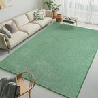 Keeko Living Room Rugs 6x9, Soft Modern Large Area Rug for Bedroom Washable Memory Foam Indoor Big Carpet Low Pile Minimalist Non Slip Rug for Classroom Dorm Kids Room Home Decor Green and White