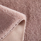 Stratford Park Blush Faux Fur Rug, 30" x 46", Ultra Soft Rug for Living Room Bedroom, Home Decor