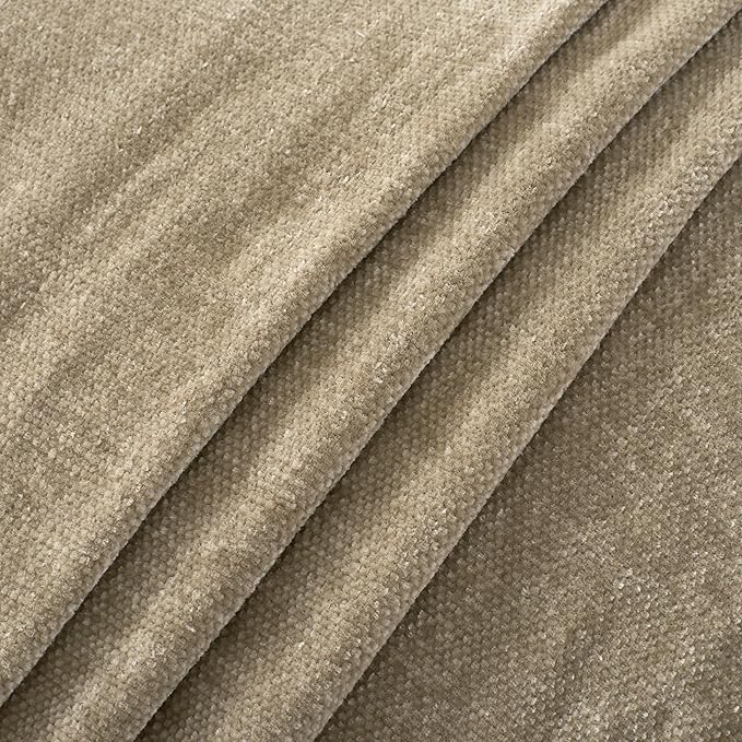 Chenille Throw Blanket for Couch with Tassels,50"X60" Soft Cozy Lightweight Knitted Boho Decorative Blankets for Bed and Sofa,Taupe