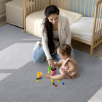 Keeko Area Rugs for Living Room Bedroom 5x8 Grey, Soft Modern Large Rugs Indoor Non Slip Fluffy Rug Minimalist Low Pile Washable Carpet Rug for Kids Boys Girls Dorm Classroom Nursery Home Decor