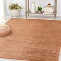 SAFAVIEH Washable Rug Faux Rabbit Fur Shag Collection - 4' x 6', Brown, Slip Resistant & Easy Cleaning, Ideal for Living Room, Bedroom, Nursery, Boys & Girls Kids Playroom, Dining Space (FRF976T)