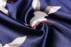 Valennia Women Long Silky Bathrobe Satin Kimono Robe Floral Printed Dressing Gown Sleepwear