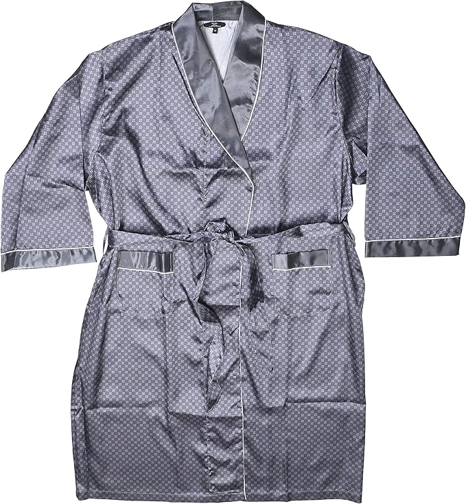 Mens Silky Satin Robe
