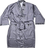 Mens Silky Satin Robe