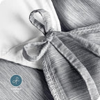 Bare Home Bedding Duvet Cover King Size - Premium 1800 Super Soft Collection - Lightweight, Cooling - Soft Breathable Bedding Duvet Cover (King, Heathered Charcoal)