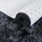 ISEAU Runner Rug for Bedroom, 2x6 Feet Shag Area Rug with Upgrade Non Slip, Fluffy Carpet Runner for Hallway, Fuzzy Soft Living Room Rugs for Boys Bedroom Decor, Dark Grey
