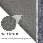 5x8 Grey Fluffy Rugs for Living Room Bedroom Soft Shaggy Fur Rug Modern Indoor Furry Floor Carpet Washable Plush Fuzzy Kids Rug for Nursery Playroom Dorm Decor