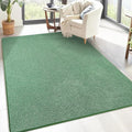 Keeko Soft Rugs for Bedroom, 3x5 Living Room Area Rug Washable Memory Foam Small Entryway Throw Rugs Low Pile Minimalist Non Slip Bedside Rug Carpet for Kids Nursery Dorm Room Decor Green