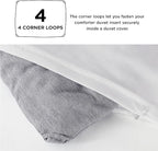 Bedsure Full Comforter Set - Dark Grey Soft Bedding for All Seasons, Cationic Dyed Bed Set, 3 Pieces, 1 Full Size Comforter (82"x86") and 2 Pillow Shams (20"x26"+2")