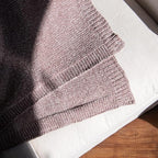 BEST HOME FASHION Super Soft Luxe Sheen Chenille Throw Blanket, Warm and Cozy Knitted Decorative Blanket for Sofa, Couch and Bed All Seasons 50 x 60 Inches- Dusty Rose